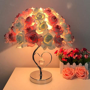 European Style Rose Bouquet Table Lamp