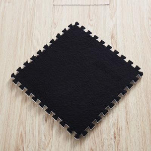 Interlocking Velvety Plush Baby Play Mat