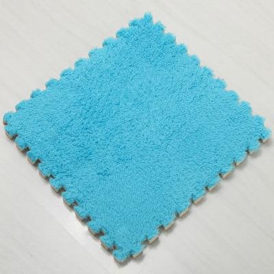 Interlocking Velvety Plush Baby Play Mat