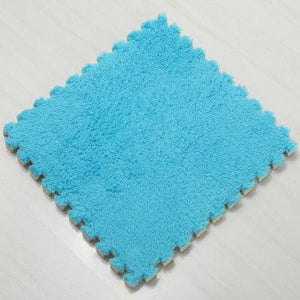 Interlocking Velvety Plush Baby Play Mat