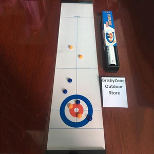 Tabletop Bullseye Curling Game - Compact