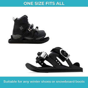 Portable Mini Ski Skates Skiing Shoes - Winter Outdoor Ski Accessories