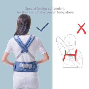 Ergonomic Breathable Baby Carrier with Hipseat