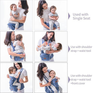 Ergonomic Breathable Baby Carrier with Hipseat