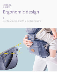 Ergonomic Breathable Baby Carrier with Hipseat