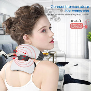 4D Neck Massager with Magnetic Pulse Vibration