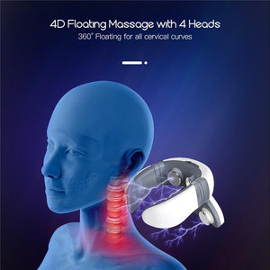 4D Neck Massager with Magnetic Pulse Vibration