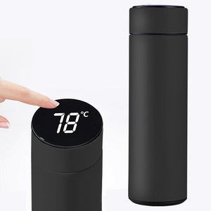 Intelligent Insulated Thermos Bottle with Temperature Display