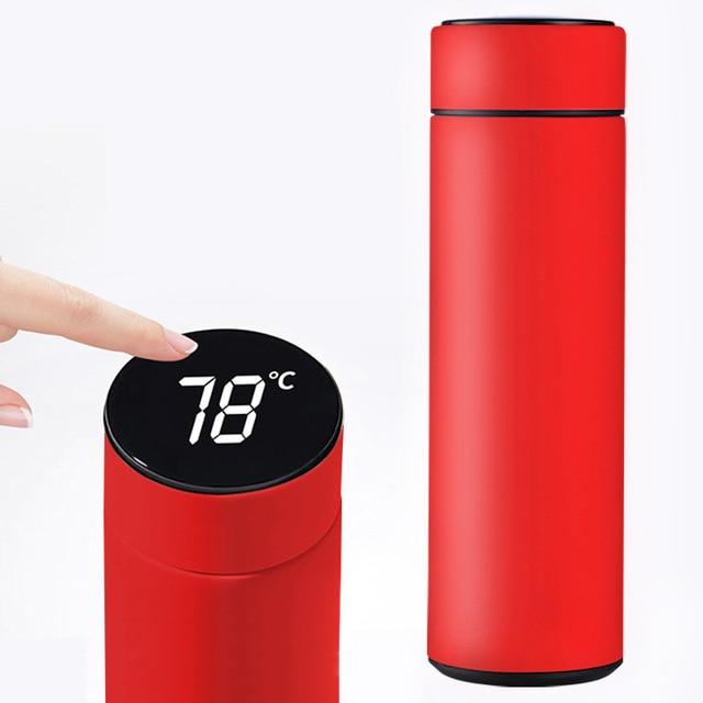 Intelligent Insulated Thermos Bottle with Temperature Display