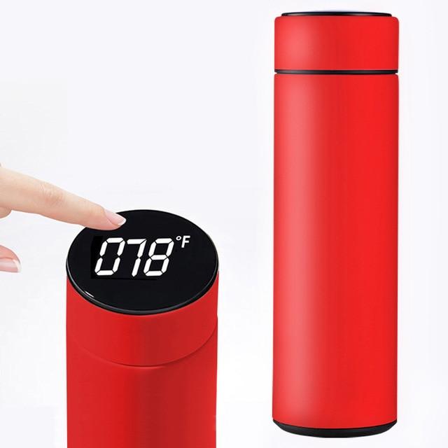 Intelligent Insulated Thermos Bottle with Temperature Display