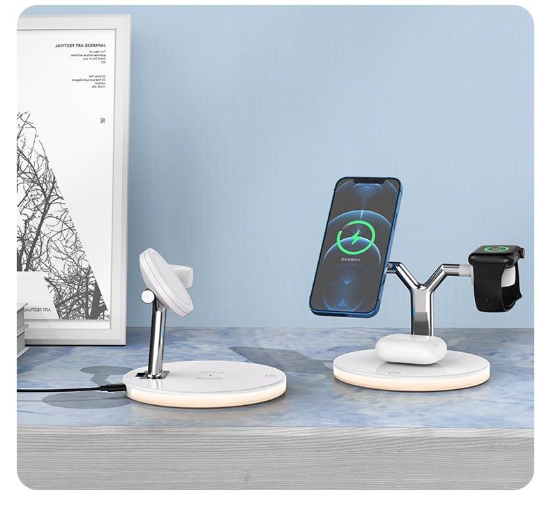 3 in 1 Magnetic Wireless Charger Fast Charging Station