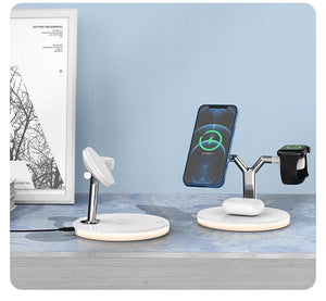 3 in 1 Magnetic Wireless Charger Fast Charging Station