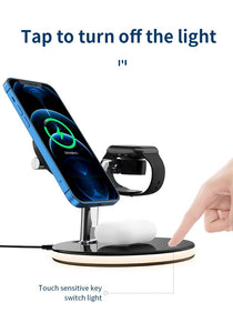 3 in 1 Magnetic Wireless Charger Fast Charging Station