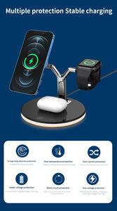 3 in 1 Magnetic Wireless Charger Fast Charging Station