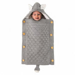 Baby Knitted Sleeping Bag With Hood