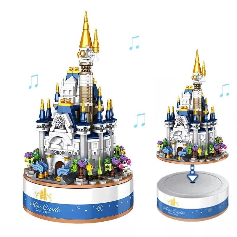 Mini Castle Music Box Building Blocks