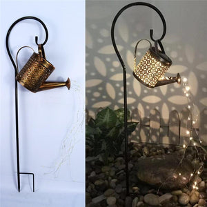 Outdoor Watering Can LED Solar Light Decoration