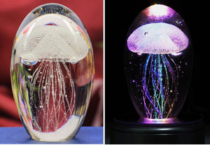 3D Jellyfish Crystal Table Lamp