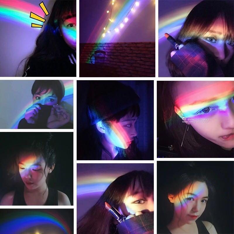 3D LED Rainbow Projection Lamp