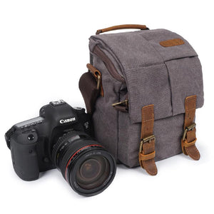 Vintage Canvas Messenger Camera Bag