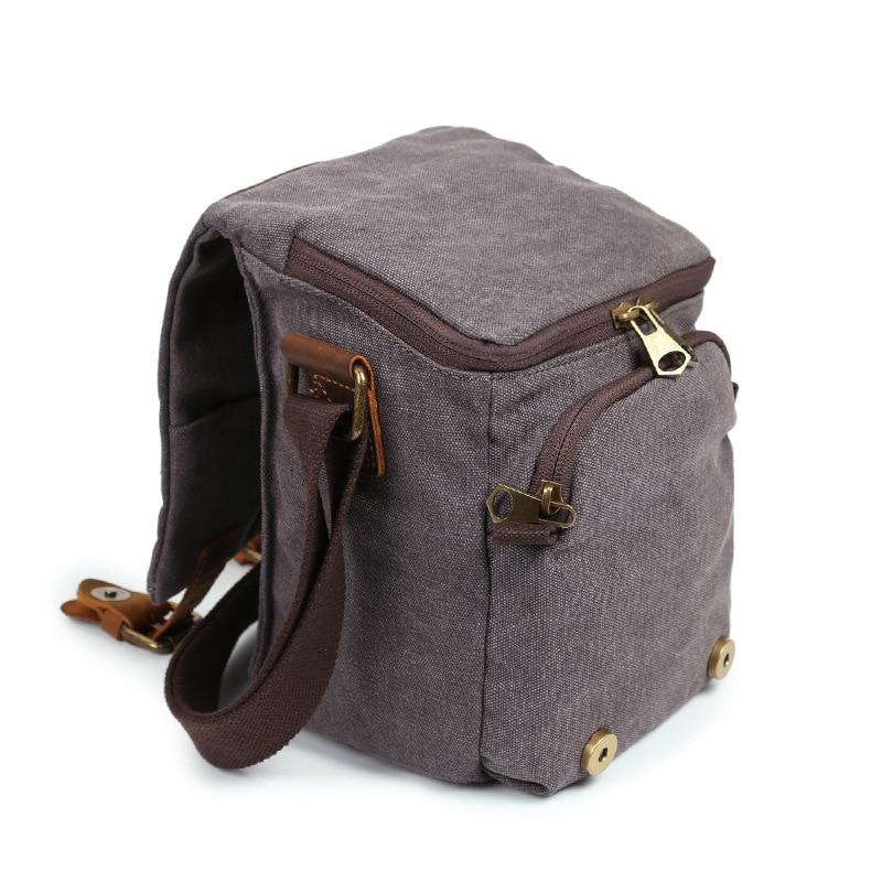 Vintage Canvas Messenger Camera Bag