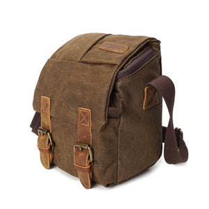 Vintage Canvas Messenger Camera Bag