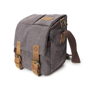 Vintage Canvas Messenger Camera Bag