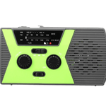 Solar Hand Crank Radio with Flashlight and Powerbank