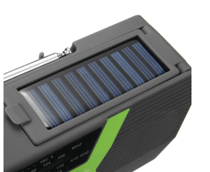 Solar Hand Crank Radio with Flashlight and Powerbank