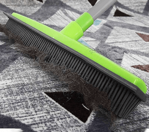 Pet Hair Remover Rubber Broom
