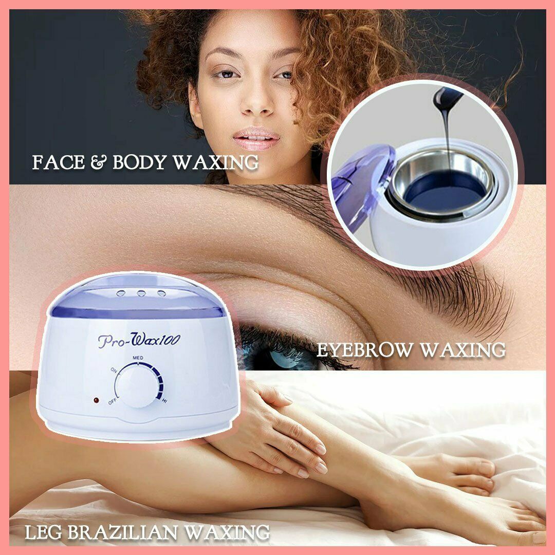 Electric Wax Warmer Hair Removal Waxing Kit