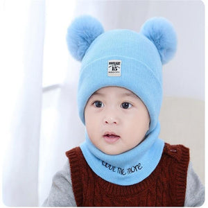 Baby Beanies Cap and Scarf Set