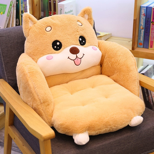 Cute Cartoon Chair Cushion Stuffed Plush Pillow Seat Pad Home Decorative