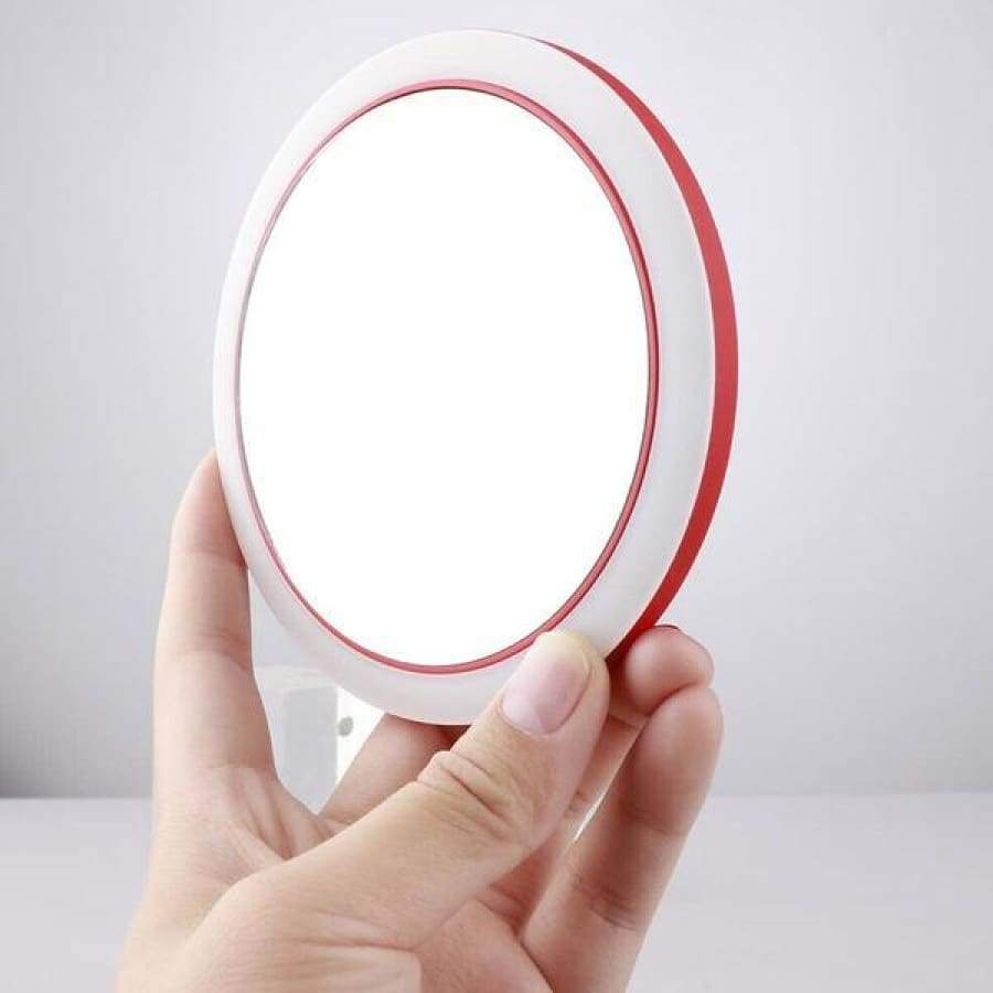 Wireless Charger with LED Makeup Mirror